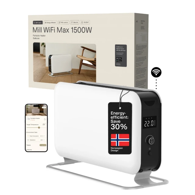 Конвектор Mill CO1500MAXWIFI3 1500 Вт White (7090019824684)
