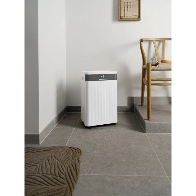 Młyn | Osuszacz powietrza | MDH20 | 420 W | Pojemność zbiornika 4 litry | Maksymalna wydajność osuszania 20 l/24 godz. | Biały