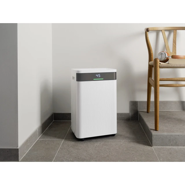 Młyn | Osuszacz powietrza | MDH20 | 420 W | Pojemność zbiornika 4 litry | Maksymalna wydajność osuszania 20 l/24 godz. | Biały