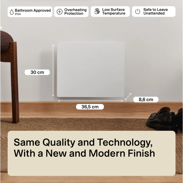 Панельний обігрівач Mill Color COLOR250 250 Вт 2–5 м² Matte White (7090019825964)