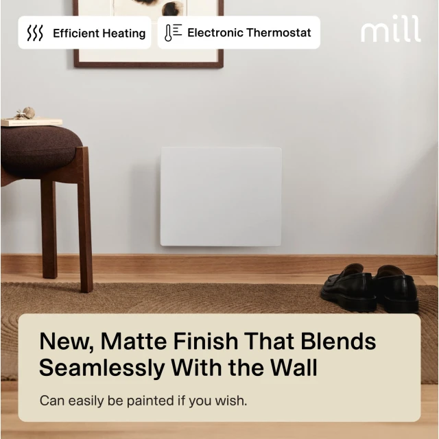 Панельний обігрівач Mill Color COLOR250 250 Вт 2–5 м² Matte White (7090019825964)