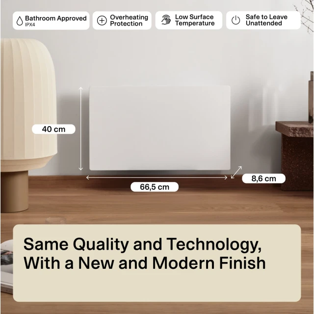 Панельний обігрівач Mill Color COLOR700DN 700 Вт 9–12 м² Matte White (7090019825995)