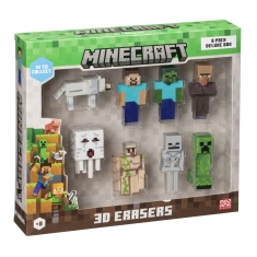 Набір P.M.I. Kids World 3D-гумок Minecraft 8 шт Deluxe Box Ver.A (7290120510944)