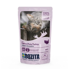 Вологий корм для котів BOZITA з індичкою в соусі 85 г (7300330036100)