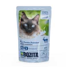 Вологий корм для котів BOZITA з оленем у соусі 85 г (7300330036117)