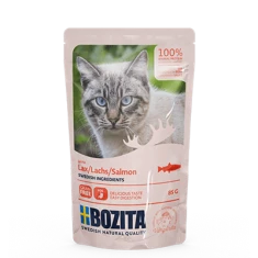 Вологий корм для котів BOZITA з лососем у соусі 85 г (7300330036148)