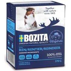 Вологий корм для собак BOZITA з оленем у желе 370 г (7300330042637)