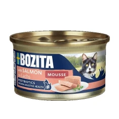 Вологий корм для котів BOZITA Mousse з лососем 85 г (7300330046109)