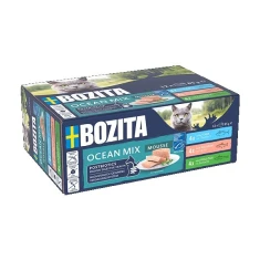 Вологий корм для котів BOZITA Mousse мікс риба 12 шт x 85 г (7300330046192)