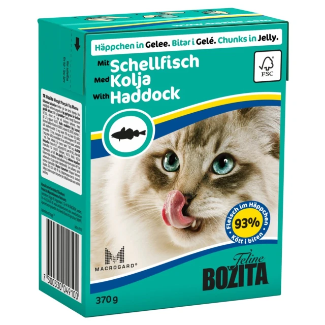 Вологий корм для котів BOZITA з тріскою в желе 370 г (7300330049100)