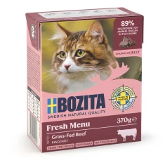 Вологий корм для котів BOZITA з яловичиною в желе 370 г (7300330049131)