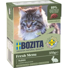 Вологий корм для котів BOZITA з кроликом в желе 370 г (7300330049162)