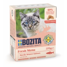 Вологий корм для котів BOZITA з лососем в соусі 370 г (7300330049339)