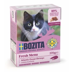 Вологий корм для котів BOZITA з креветками в соусі 370 г (7300330049353)