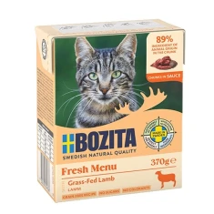 Вологий корм для котів BOZITA з ягням в соусі 370 г (7300330649386)
