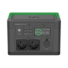Портативна зарядна станція APC OffGrid PPS330-GR 332 Wh 230V LCD 2 розетки Schuko 3 USB-A 1 USB-C бездротова зарядка (731304736875)