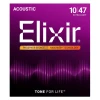Струни для акустичної гітари Elixir 16002 Phosphor Bronze Nanoweb Extra Light 10-47 (733132160020)