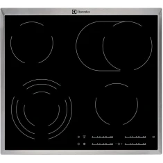 Керамічна варильна поверхня Electrolux EHF46547XK 45 см 3 зони індикатор залишкового тепла таймер Black (7333394020075)