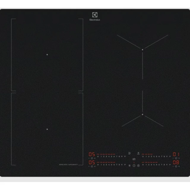 Індукційна варильна поверхня Electrolux EIS62453IZ SaphirMatt 60 см SenseBoil PowerBoost таймер Matte Black безрамкова (7333394049441)