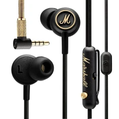 Навушники Marshall EQ Jack 3.5 mm Gold Black (7340055309400)
