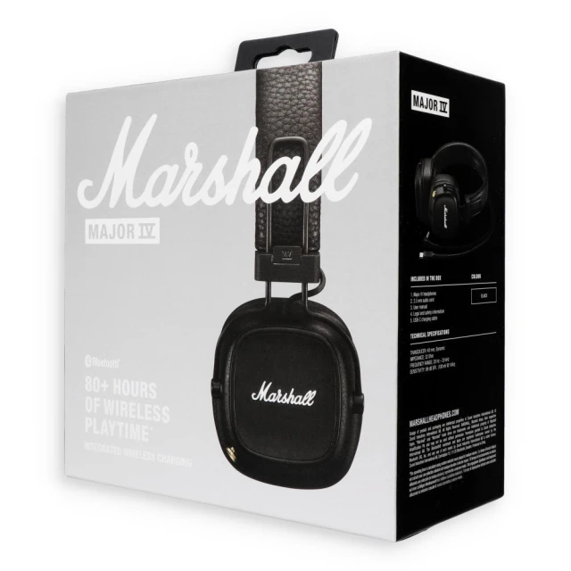 Наушники Marshall Major IV Black (7340055379458)
