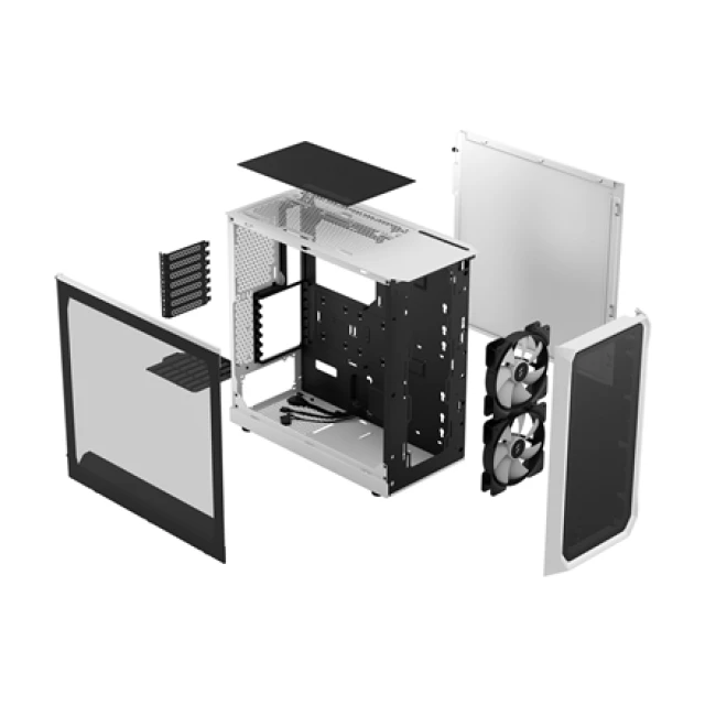 Корпус Fractal Design Focus 2 Midi Tower ATX White (7340172703488)