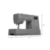Швейна машина комп'ютерна Singer HD6800C Heavy Duty 586 швів 9 петель Grey (7393033106263)