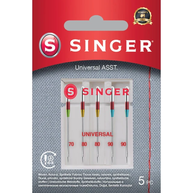Иглы универсальные для тканей Singer 5 шт (7393033107345)