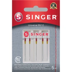 Голки універсальні Singer 80/12 для тканин 5 шт (7393033107352)