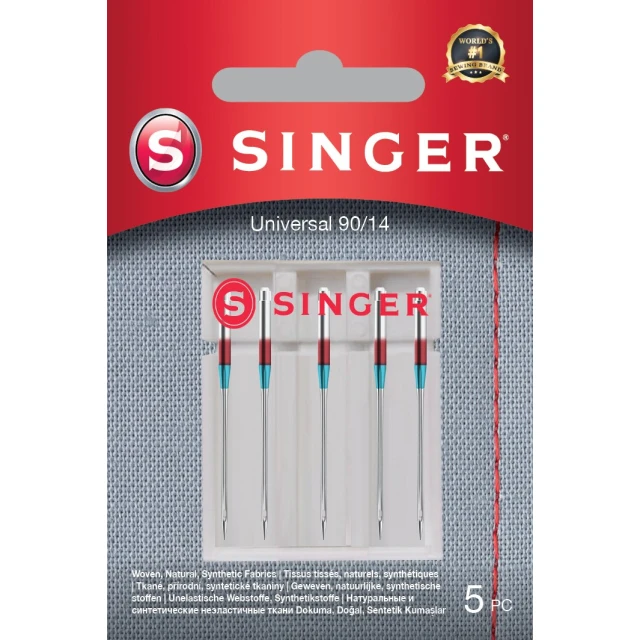 Голки універсальні Singer 90/14 для тканин 5 шт (7393033107383)