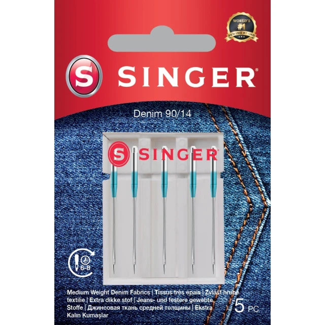 Голки для джинсу Singer 90/14 5 шт (7393033107420)