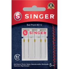 Голки Singer Ball Point 80/12 для трикотажу 5 шт (7393033107512)