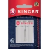 Голка подвійна розтяжна Singer 4.0 80/12 1 шт (7393033107642)
