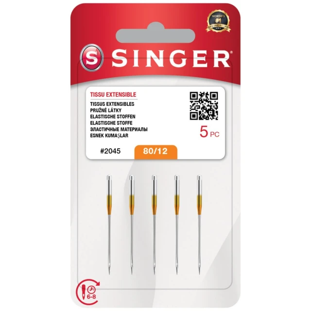 Иголка для швейной машины Singer 2045 SZ12 5 шт (7393033109998)