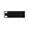 USB-флешка Kingston DataTraveler 70 256 ГБ USB 3.2 Gen 1 Type-C Black (740617331233)