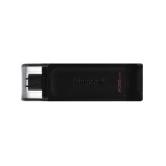 USB-флешка Kingston DataTraveler 70 256 ГБ USB 3.2 Gen 1 Type-C Black (740617331233)