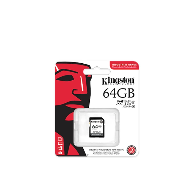 Карта пам'яті Kingston SD 64 GB Class 10 UHS-I U3 V30 A1 (740617335453)