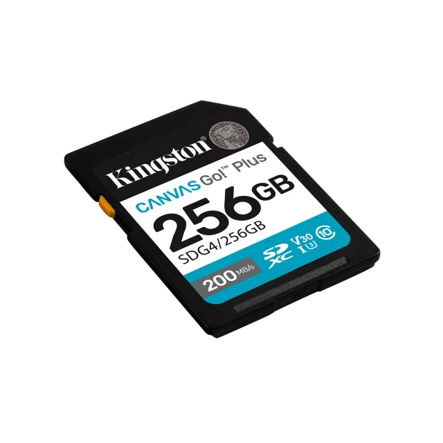 Карта пам'яті Kingston Canvas Go Plus SD 256 ГБ Class 10 UHS-I U3 V30 (740617347739)