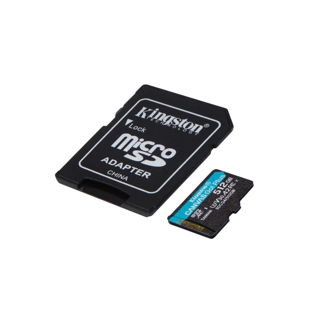 Карта пам'яті Kingston Canvas Go Plus microSDXC 512 ГБ + адаптер SD (740617348040)