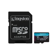Карта пам'яті Kingston Canvas Go Plus microSDXC 512 ГБ + адаптер SD (740617348040)