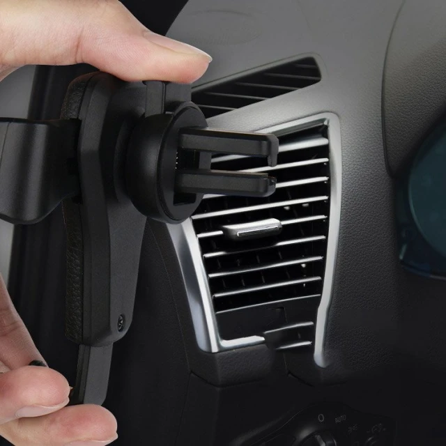 Автотримач HRT H01 Gravitation Ventilation Grille Black (7426825353504)