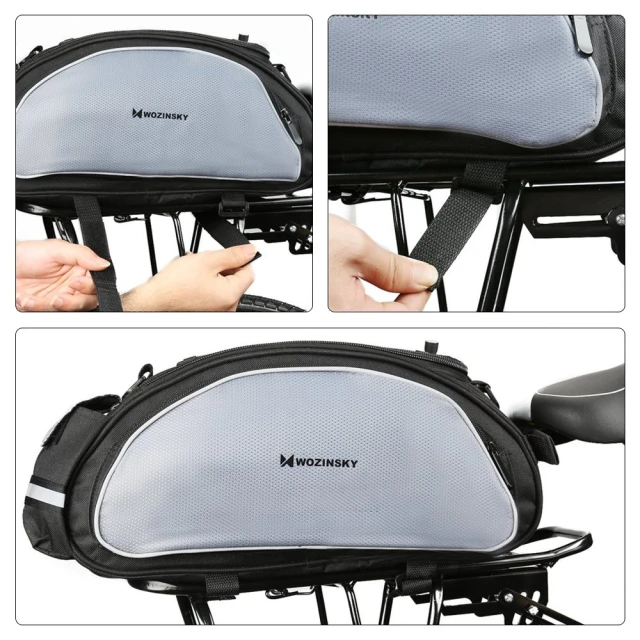 Сумка для велосипеда на багажник Wozinsky Bike Frame Bag 13L Black (WBB1BK)