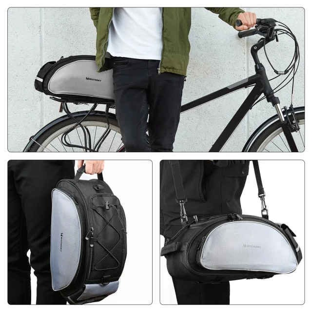 Сумка для велосипеда на багажник Wozinsky Bike Frame Bag 13L Black (WBB1BK)
