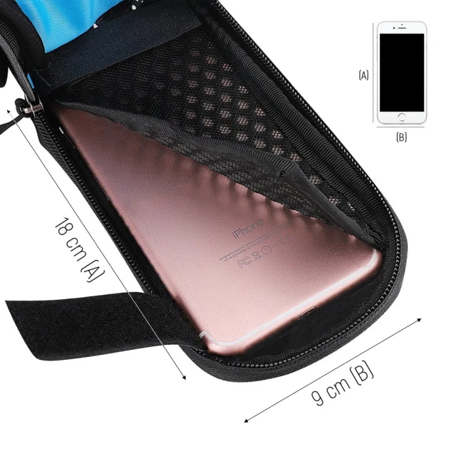 Сумка для велосипеда на раму Wozinsky Bike Front Storage Bag 6.5