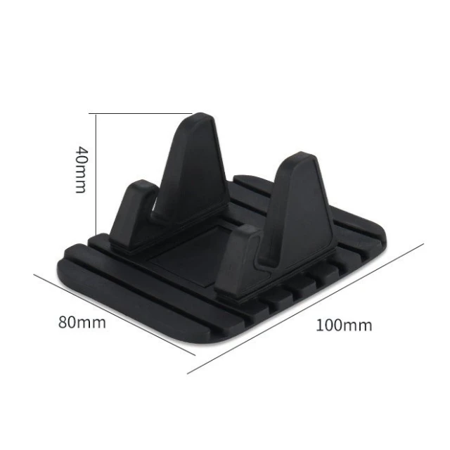 Автотримач Hurtel Nanopad силіконова підставка Black (7426825375834)