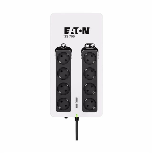 Джерело безперебійного живлення Eaton 3S 700 DIN 700 VA 420 Вт (743172101761)