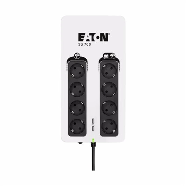 Джерело безперебійного живлення Eaton 3S 700 DIN 700 VA 420 Вт (743172101761)