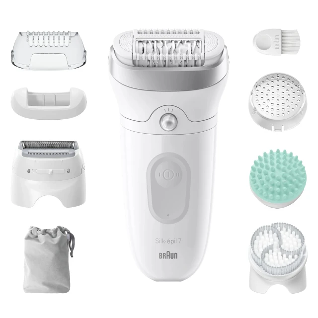 Епілятор Braun Silk-épil SE7-081 40 хв White (7500435225090)