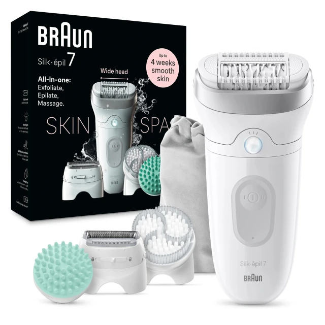 Епілятор Braun Silk-épil SE7-081 40 хв White (7500435225090)