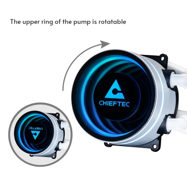 Жидкостная система охлаждения Chieftec Iceberg 360 RGB White (753263079039)